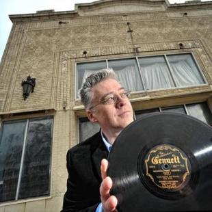 Historian Kurt Gegenhuber held an original 78 rpm record of Moonshiner's Dance Part One  12-10-09 StarTribune