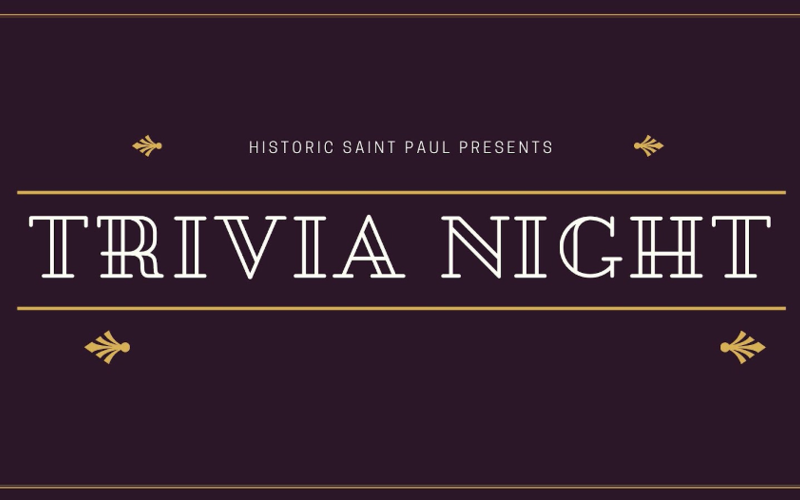 Historic Saint Paul Presents Trivia Night banner