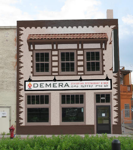 Rendering of Demera, 823 University Avenue, facade rehabilitation