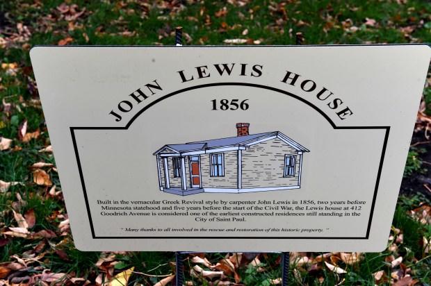 John Lewis House marker