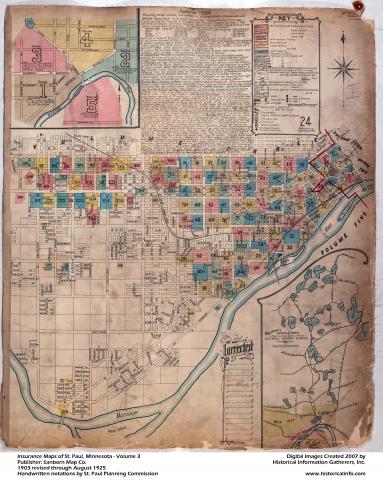 Historic Map - St. Paul, MN - 1867